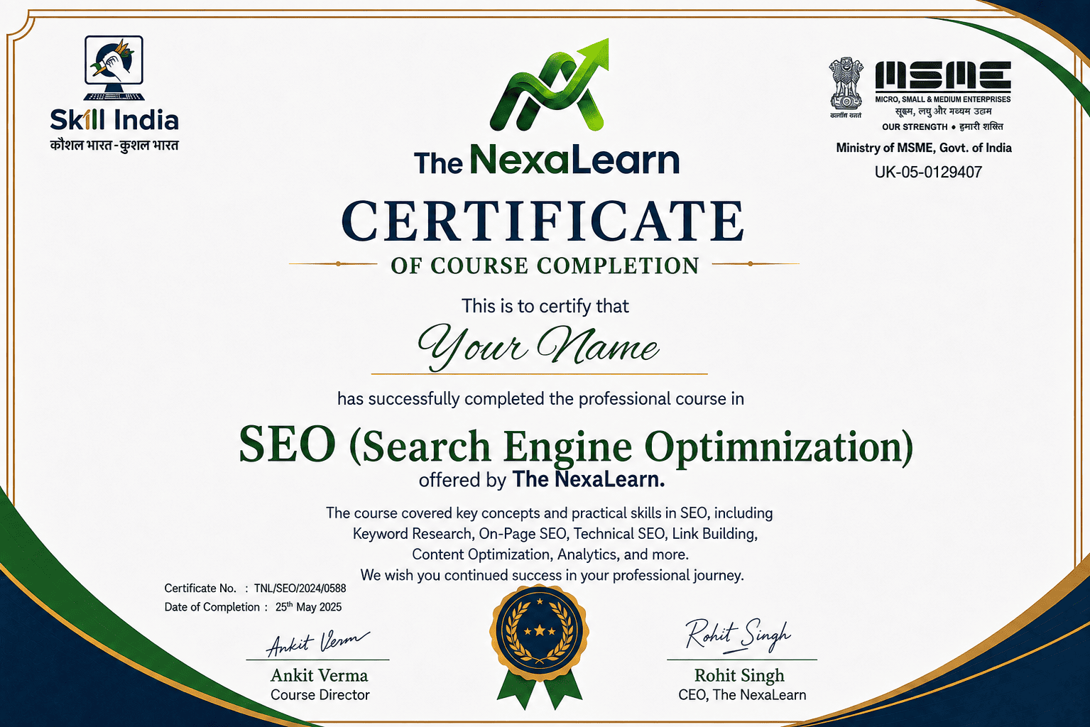 Course Completion